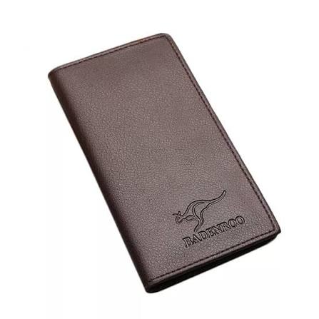 Premium Men's Leather Long Wallet – Slim Bifold Card & Cash Holder